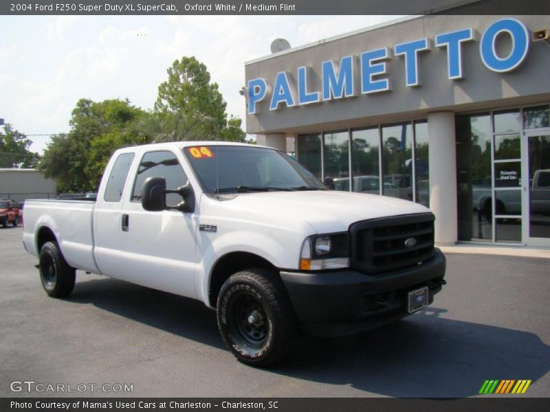 Oxford White / Medium Flint 2004 Ford F250 Super Duty XL SuperCab