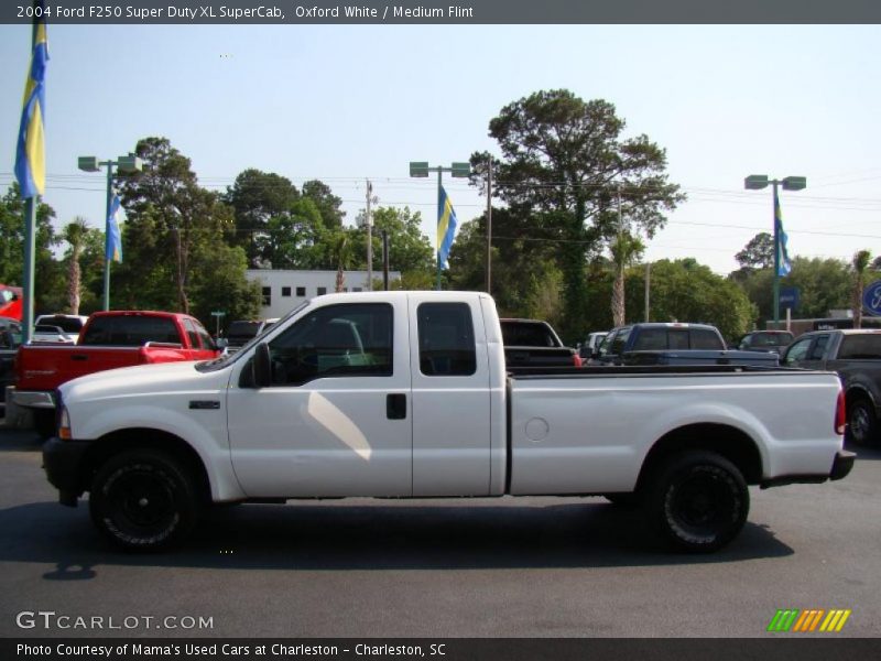Oxford White / Medium Flint 2004 Ford F250 Super Duty XL SuperCab