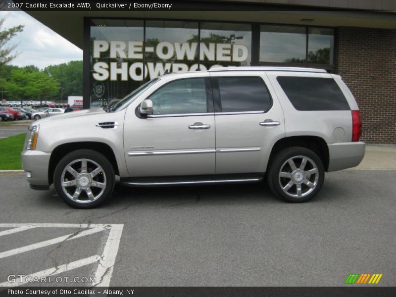 Quicksilver / Ebony/Ebony 2007 Cadillac Escalade AWD