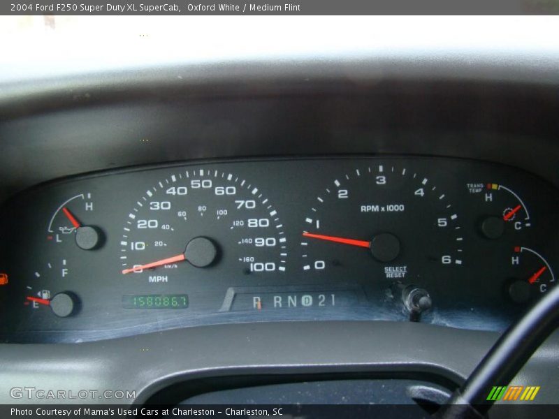 Oxford White / Medium Flint 2004 Ford F250 Super Duty XL SuperCab