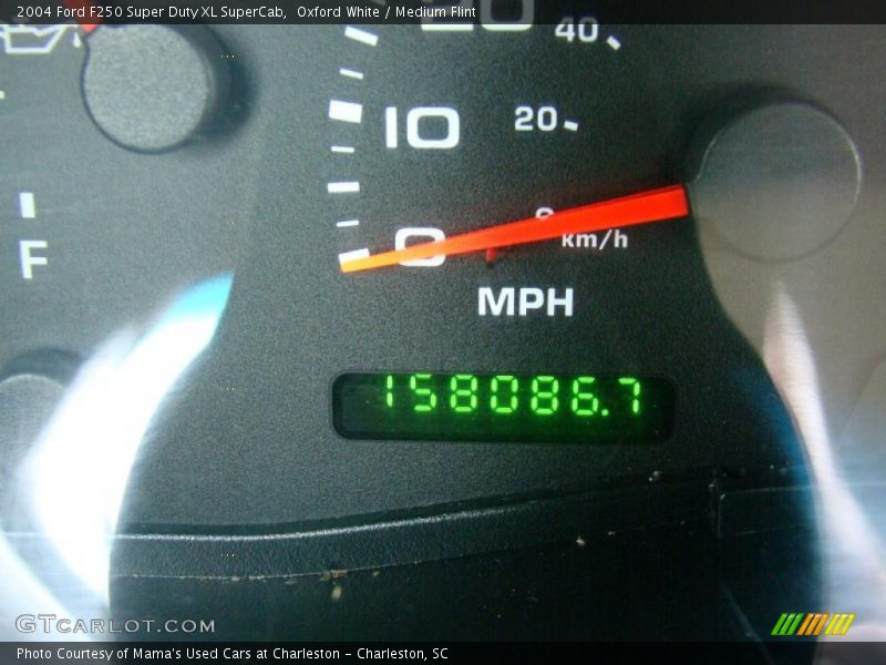 Oxford White / Medium Flint 2004 Ford F250 Super Duty XL SuperCab