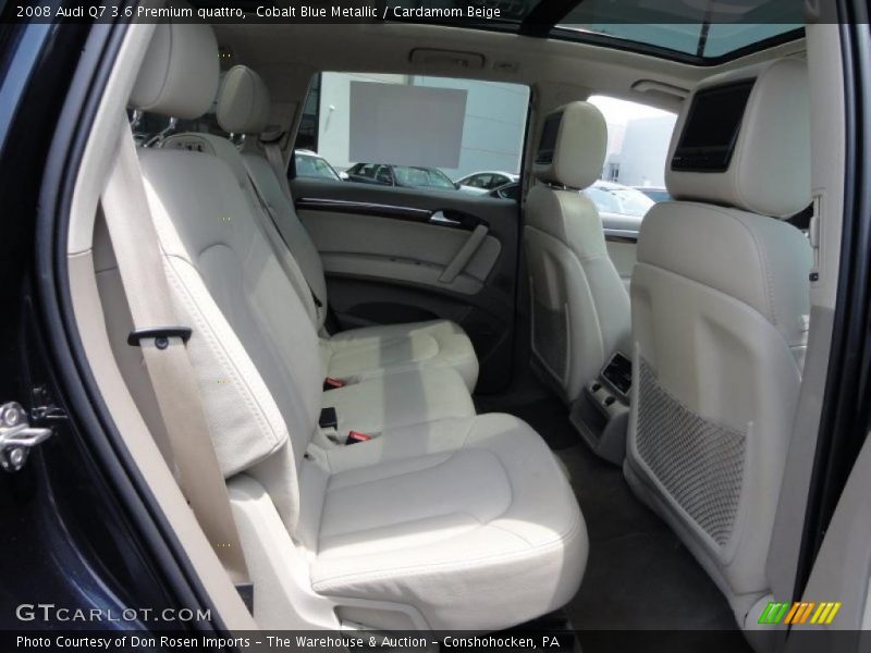 Cobalt Blue Metallic / Cardamom Beige 2008 Audi Q7 3.6 Premium quattro