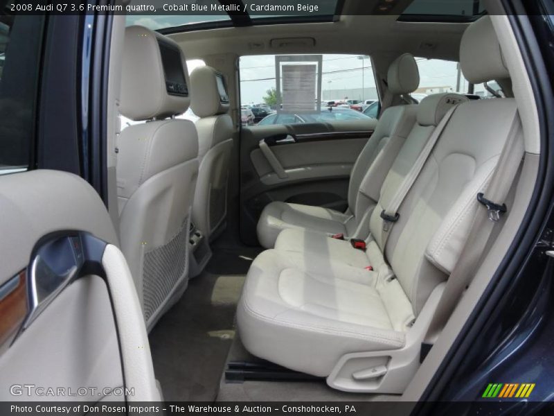 Cobalt Blue Metallic / Cardamom Beige 2008 Audi Q7 3.6 Premium quattro
