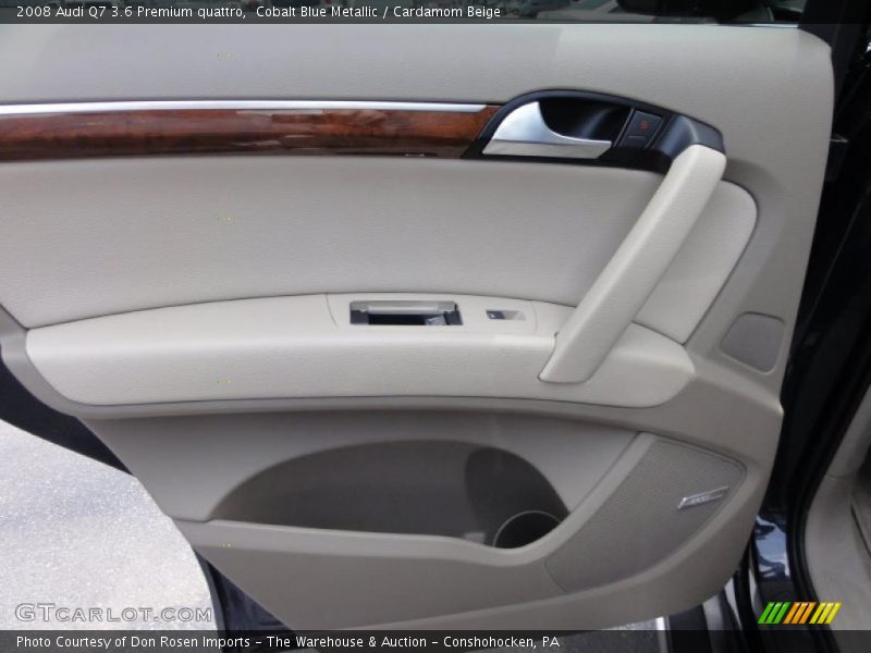Cobalt Blue Metallic / Cardamom Beige 2008 Audi Q7 3.6 Premium quattro
