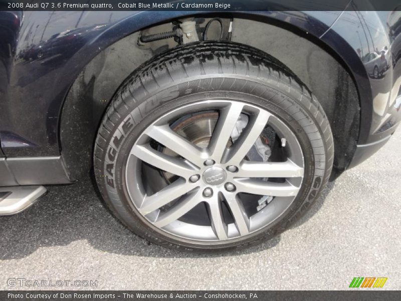 Cobalt Blue Metallic / Cardamom Beige 2008 Audi Q7 3.6 Premium quattro