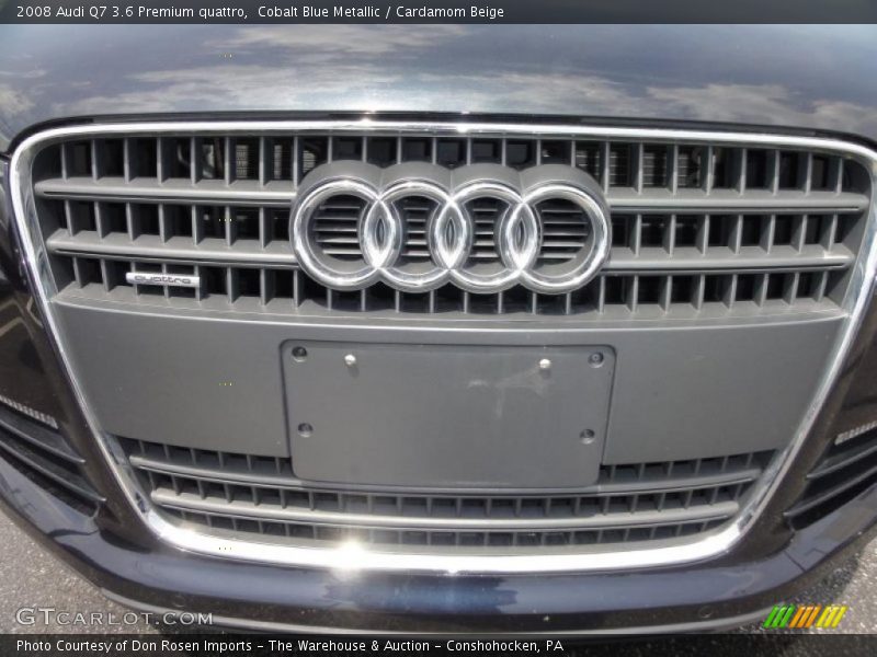 Cobalt Blue Metallic / Cardamom Beige 2008 Audi Q7 3.6 Premium quattro