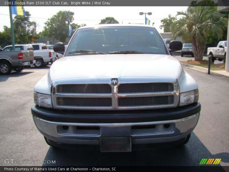 Bright White / Mist Gray 2001 Dodge Ram 1500 SLT Club Cab
