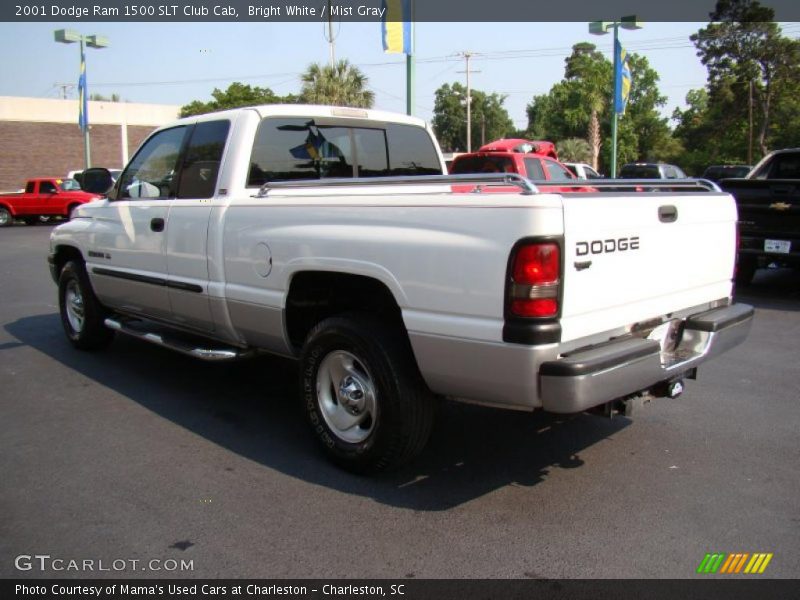 Bright White / Mist Gray 2001 Dodge Ram 1500 SLT Club Cab