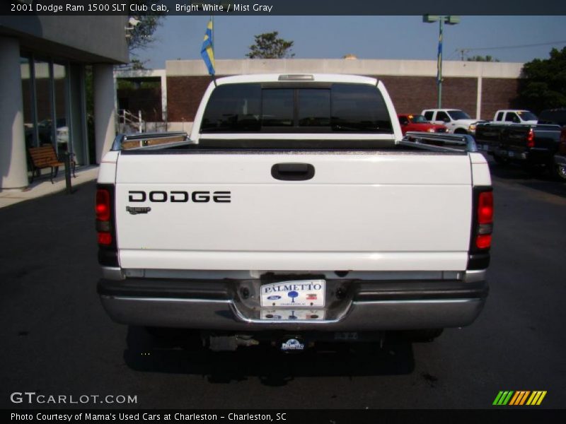 Bright White / Mist Gray 2001 Dodge Ram 1500 SLT Club Cab