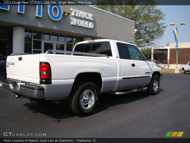 Bright White / Mist Gray 2001 Dodge Ram 1500 SLT Club Cab