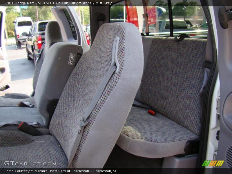 Bright White / Mist Gray 2001 Dodge Ram 1500 SLT Club Cab