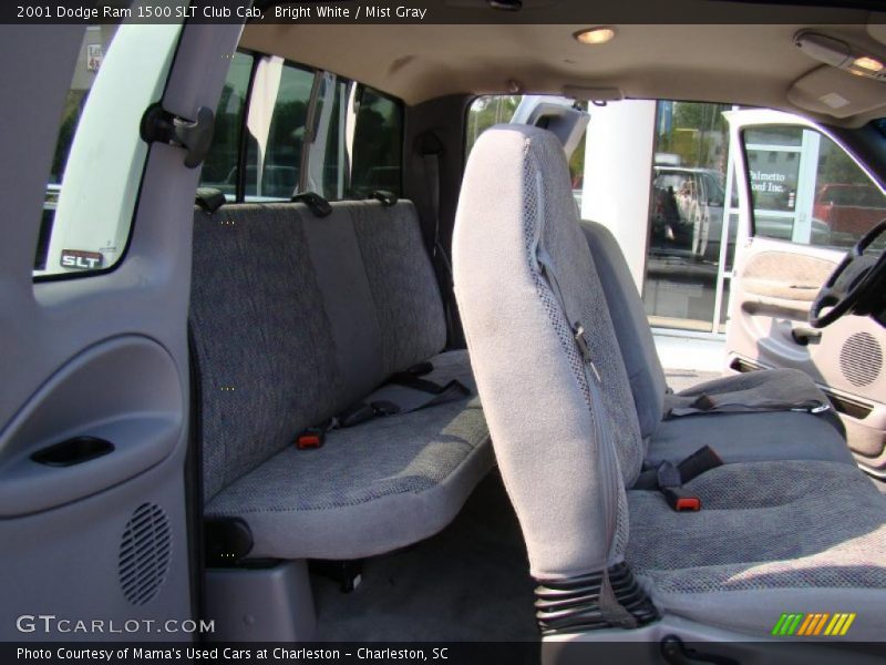 Bright White / Mist Gray 2001 Dodge Ram 1500 SLT Club Cab