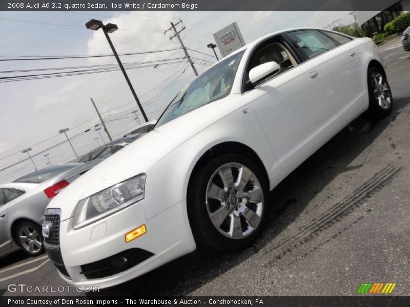 Ibis White / Cardamom Beige 2008 Audi A6 3.2 quattro Sedan