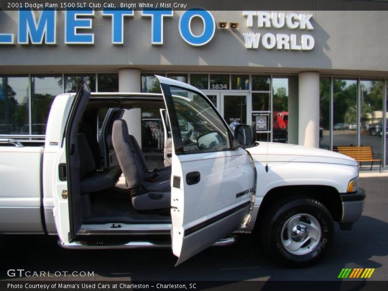 Bright White / Mist Gray 2001 Dodge Ram 1500 SLT Club Cab