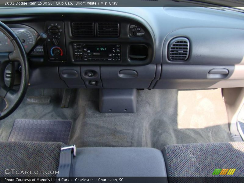 Bright White / Mist Gray 2001 Dodge Ram 1500 SLT Club Cab