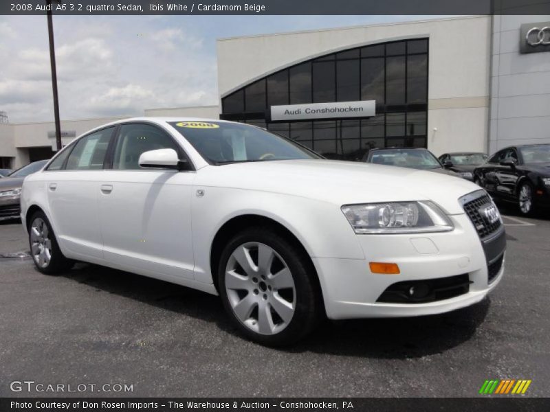 Ibis White / Cardamom Beige 2008 Audi A6 3.2 quattro Sedan