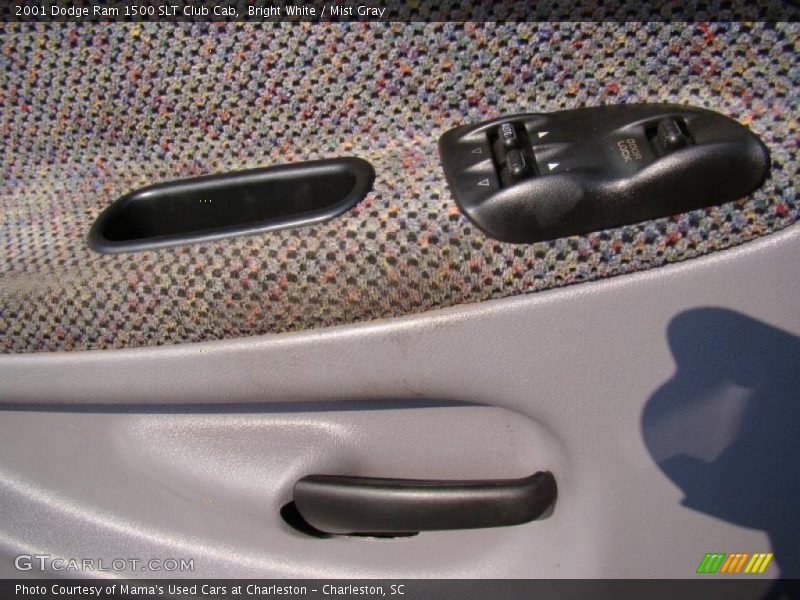 Bright White / Mist Gray 2001 Dodge Ram 1500 SLT Club Cab