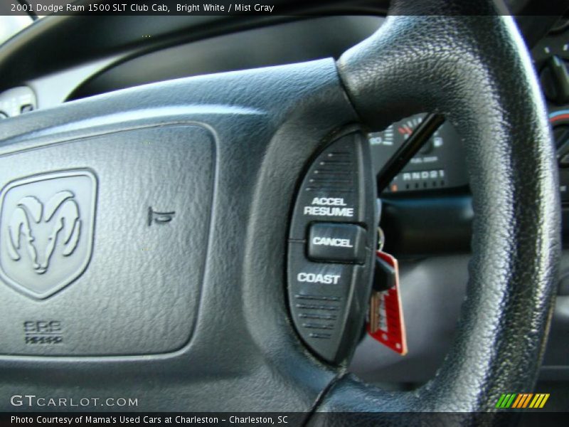 Bright White / Mist Gray 2001 Dodge Ram 1500 SLT Club Cab