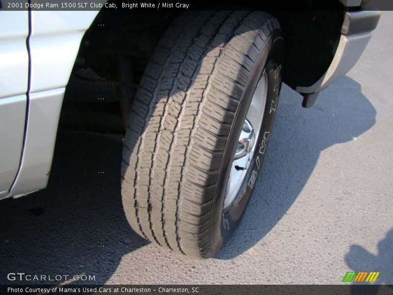 Bright White / Mist Gray 2001 Dodge Ram 1500 SLT Club Cab