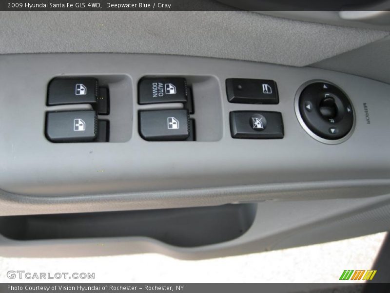 Deepwater Blue / Gray 2009 Hyundai Santa Fe GLS 4WD