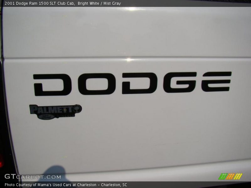 Bright White / Mist Gray 2001 Dodge Ram 1500 SLT Club Cab