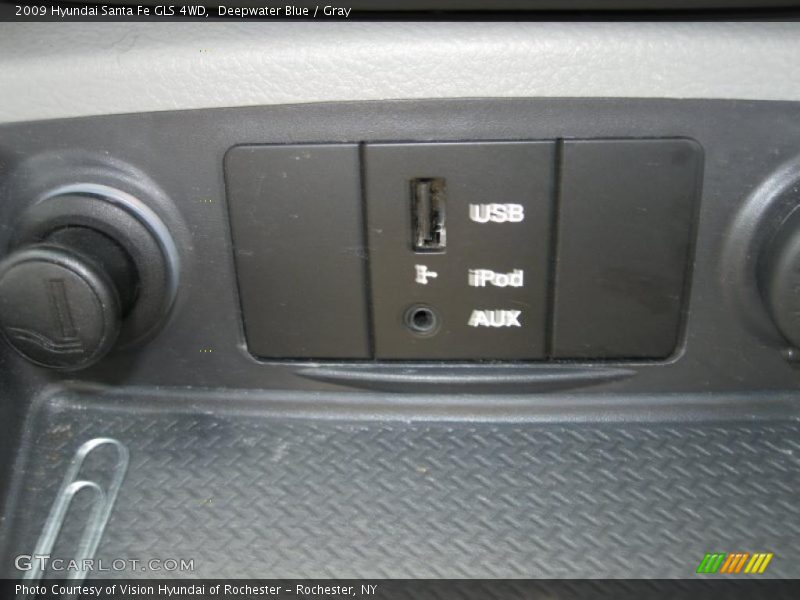 Deepwater Blue / Gray 2009 Hyundai Santa Fe GLS 4WD