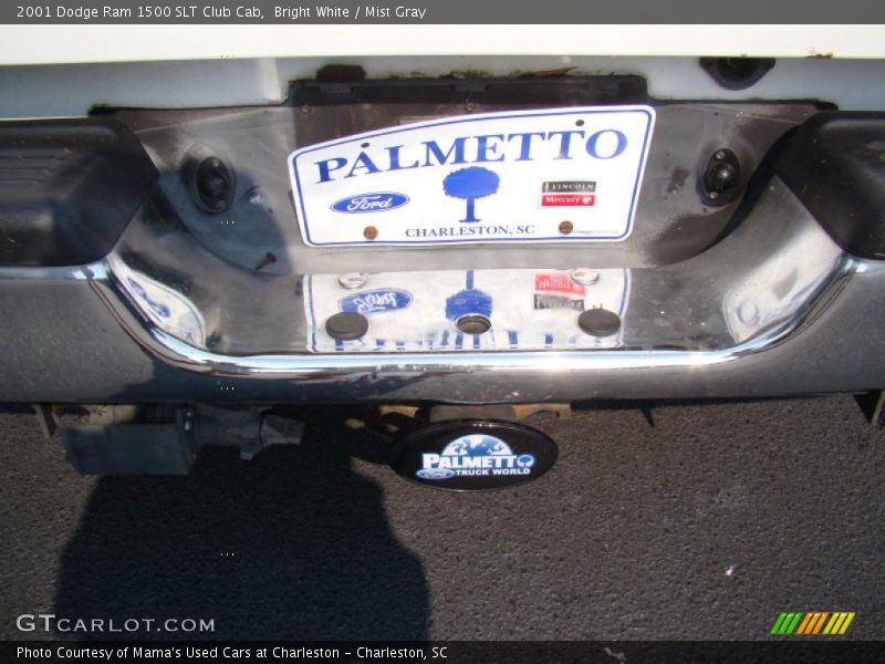 Bright White / Mist Gray 2001 Dodge Ram 1500 SLT Club Cab