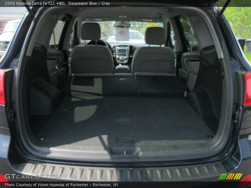 Deepwater Blue / Gray 2009 Hyundai Santa Fe GLS 4WD