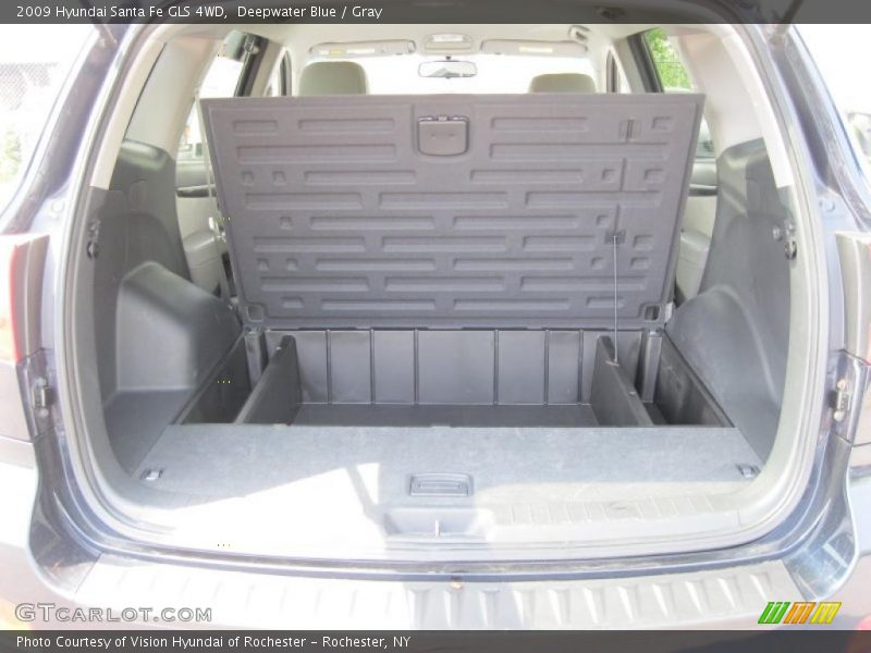 Deepwater Blue / Gray 2009 Hyundai Santa Fe GLS 4WD
