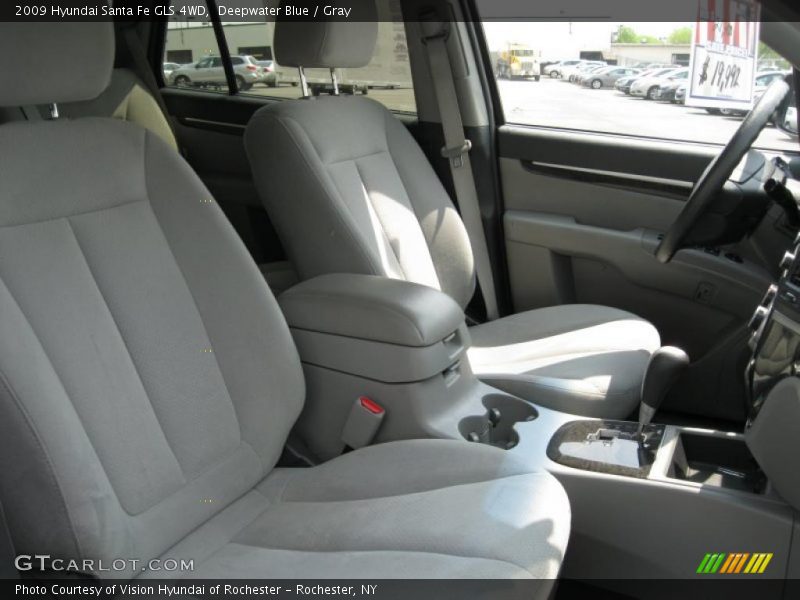 Deepwater Blue / Gray 2009 Hyundai Santa Fe GLS 4WD