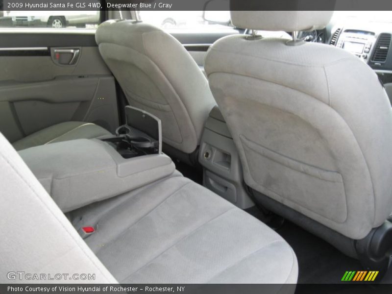 Deepwater Blue / Gray 2009 Hyundai Santa Fe GLS 4WD