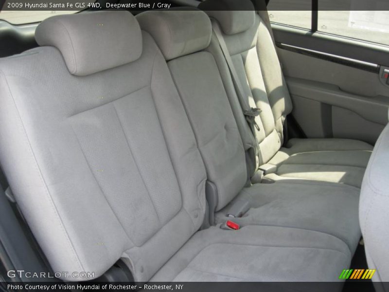 Deepwater Blue / Gray 2009 Hyundai Santa Fe GLS 4WD