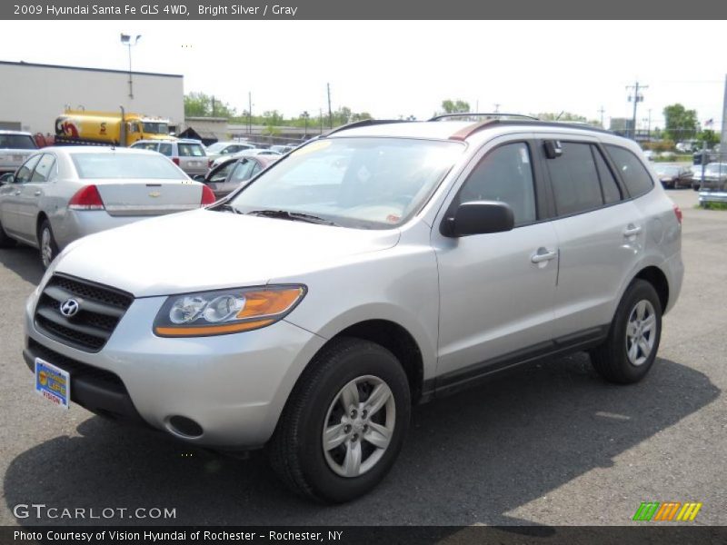 Bright Silver / Gray 2009 Hyundai Santa Fe GLS 4WD