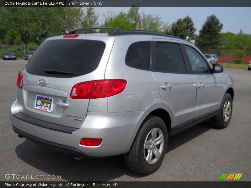 Bright Silver / Gray 2009 Hyundai Santa Fe GLS 4WD
