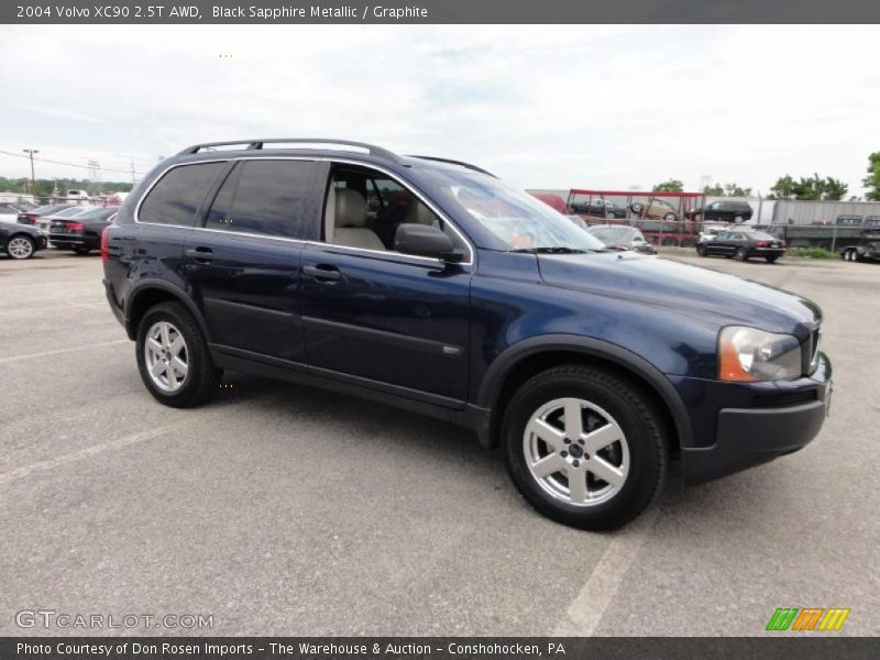 Black Sapphire Metallic / Graphite 2004 Volvo XC90 2.5T AWD