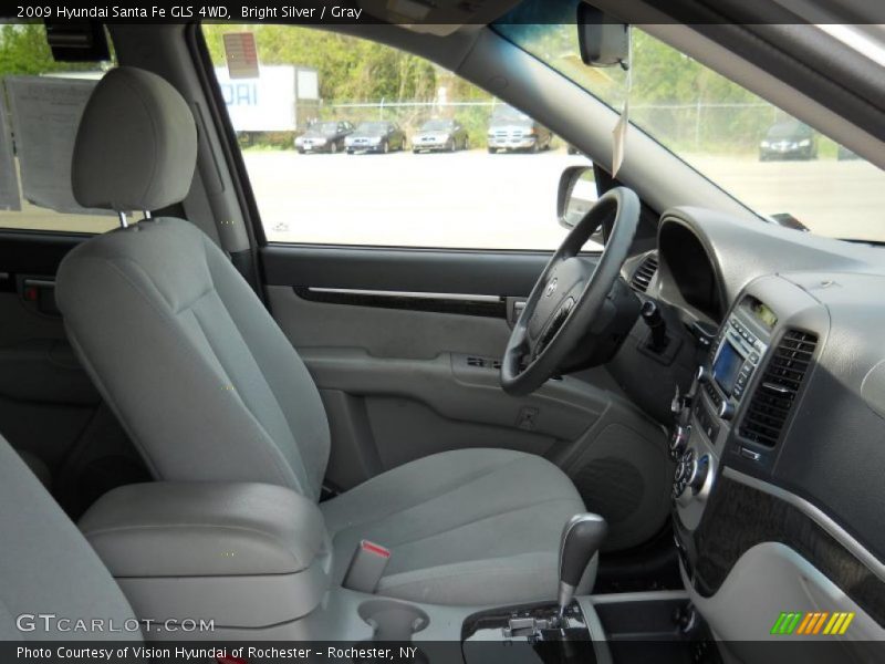 Bright Silver / Gray 2009 Hyundai Santa Fe GLS 4WD