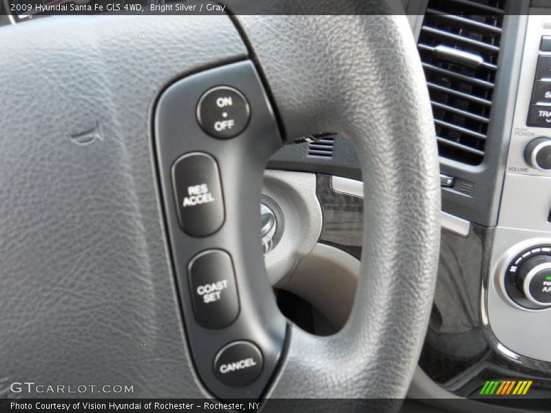 Bright Silver / Gray 2009 Hyundai Santa Fe GLS 4WD