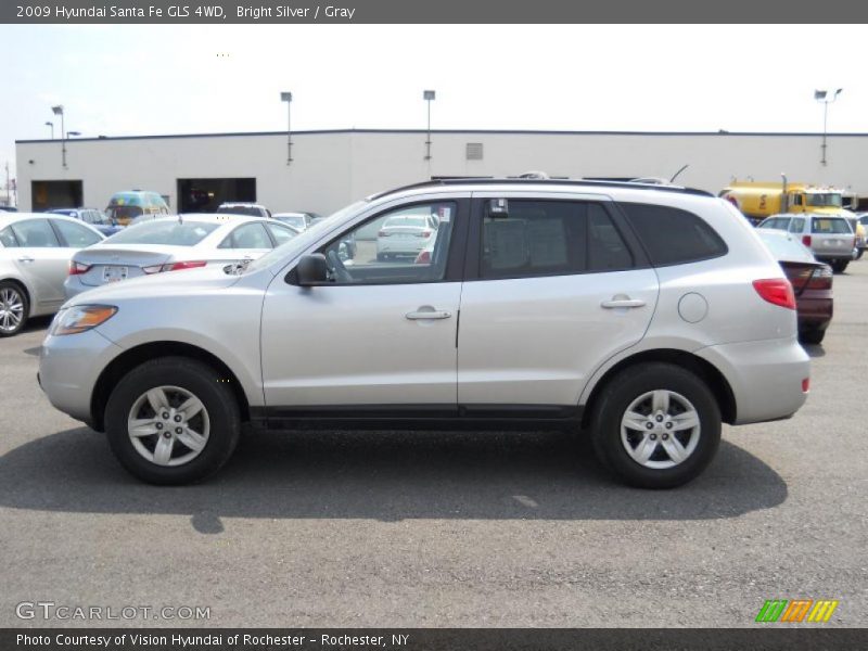 Bright Silver / Gray 2009 Hyundai Santa Fe GLS 4WD