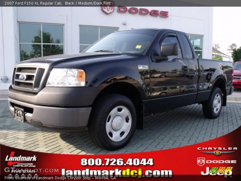 Black / Medium/Dark Flint 2007 Ford F150 XL Regular Cab