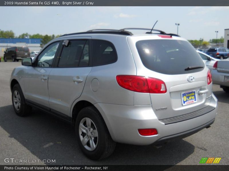 Bright Silver / Gray 2009 Hyundai Santa Fe GLS 4WD