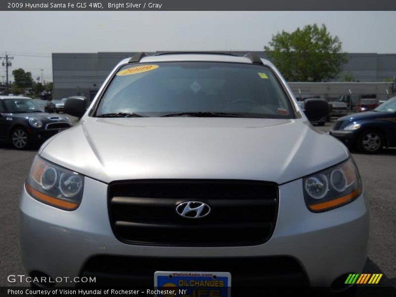 Bright Silver / Gray 2009 Hyundai Santa Fe GLS 4WD