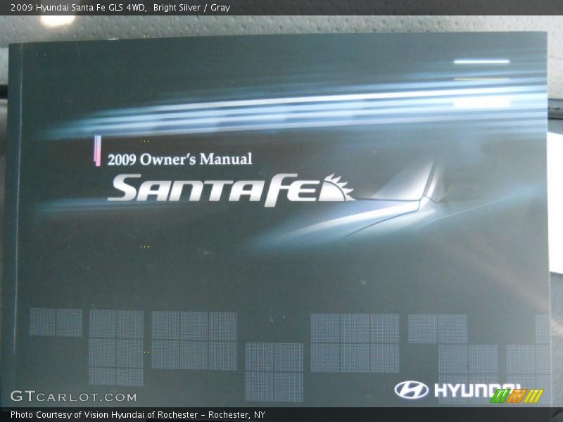 Bright Silver / Gray 2009 Hyundai Santa Fe GLS 4WD
