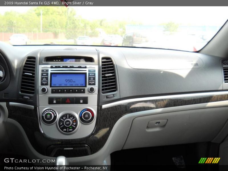 Bright Silver / Gray 2009 Hyundai Santa Fe GLS 4WD