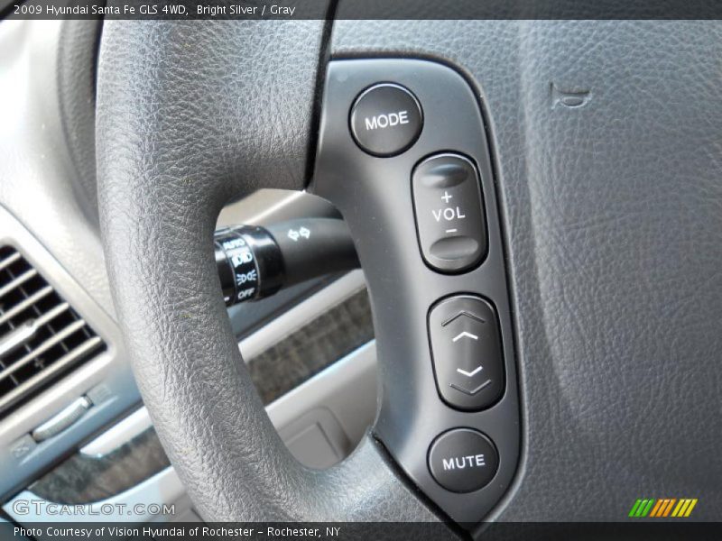 Bright Silver / Gray 2009 Hyundai Santa Fe GLS 4WD
