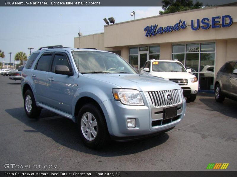 Light Ice Blue Metallic / Stone 2009 Mercury Mariner I4