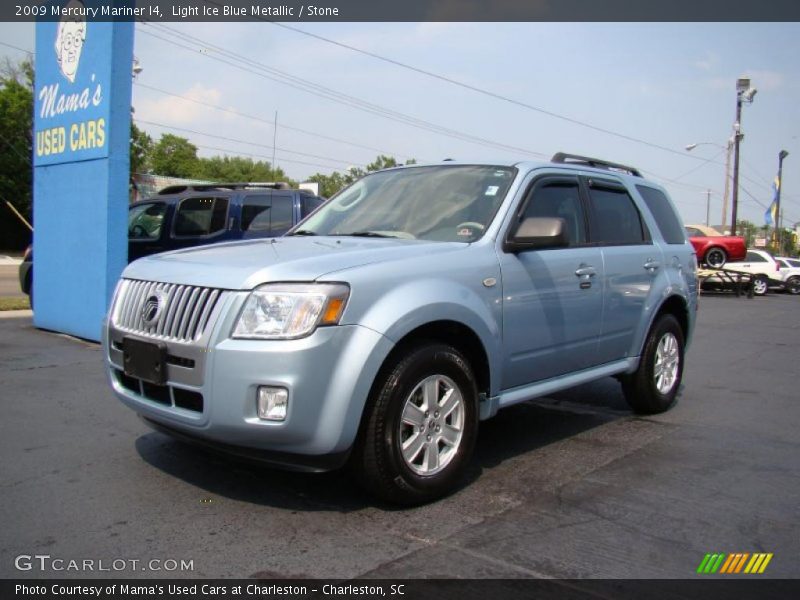Light Ice Blue Metallic / Stone 2009 Mercury Mariner I4