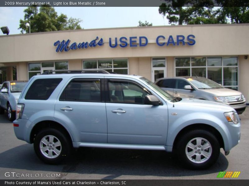 Light Ice Blue Metallic / Stone 2009 Mercury Mariner I4