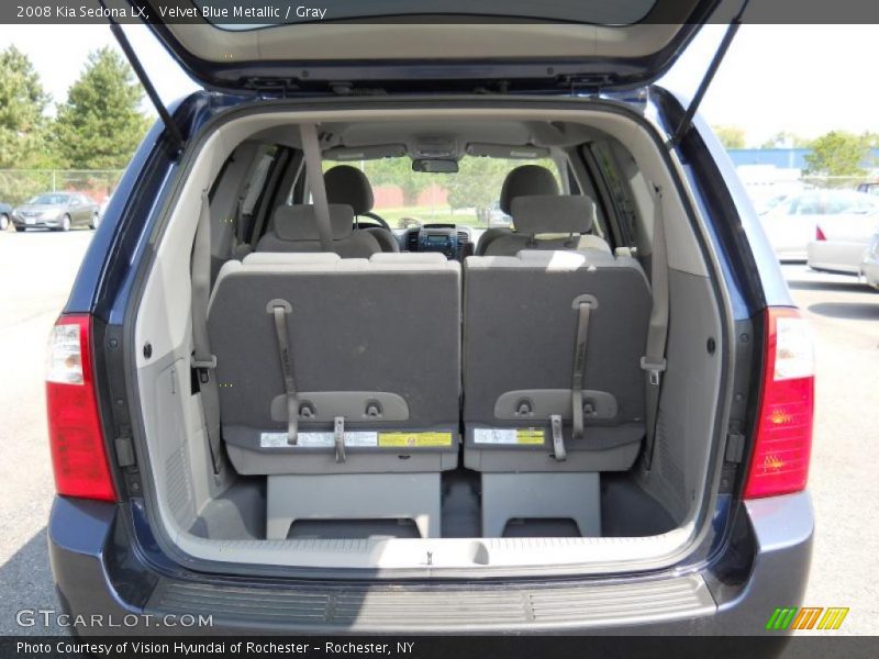 Velvet Blue Metallic / Gray 2008 Kia Sedona LX
