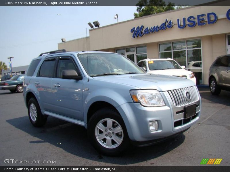 Light Ice Blue Metallic / Stone 2009 Mercury Mariner I4