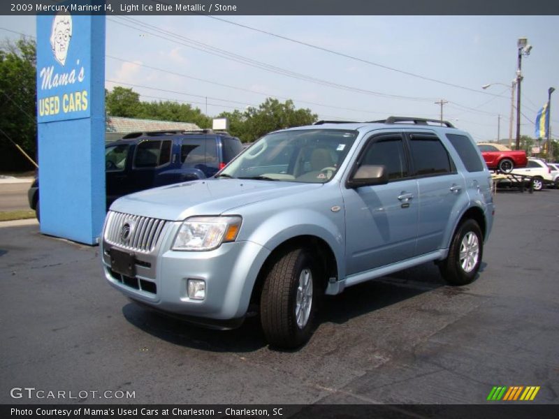 Light Ice Blue Metallic / Stone 2009 Mercury Mariner I4